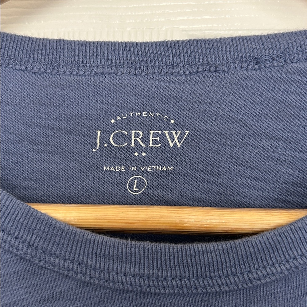J.Crew Blue Long Sleeve TShirt - Picture 2 of 3